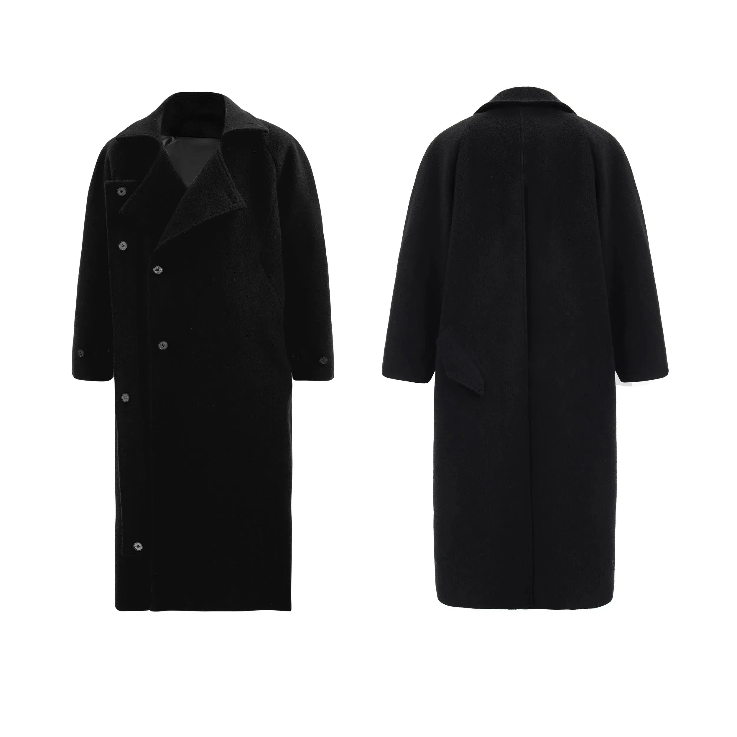 Heavyweight Woolen Knee-Length Coat