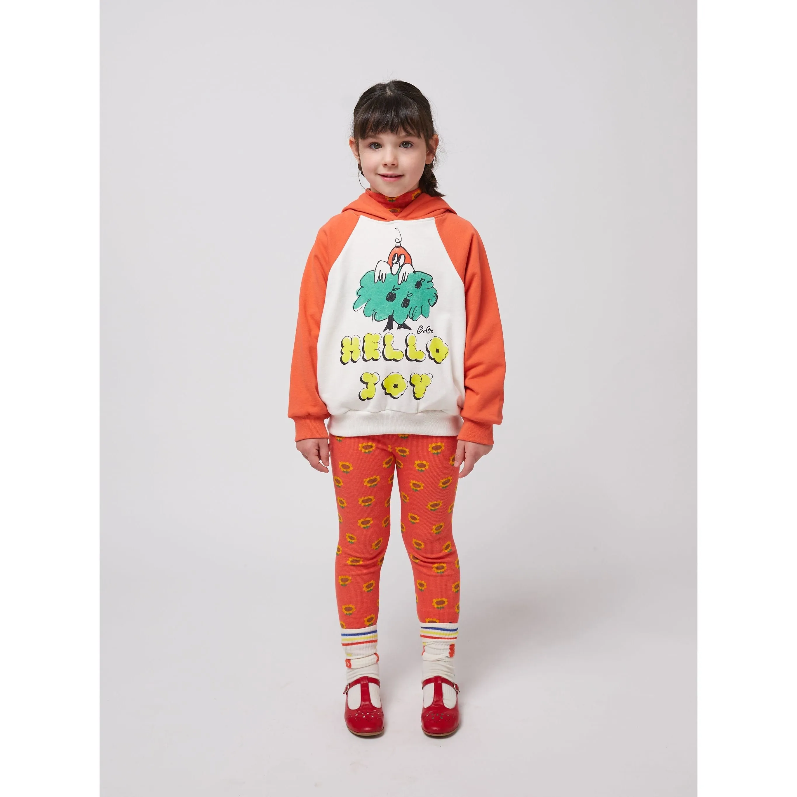 Hello Joy Ranglan Sleeves Hoodie