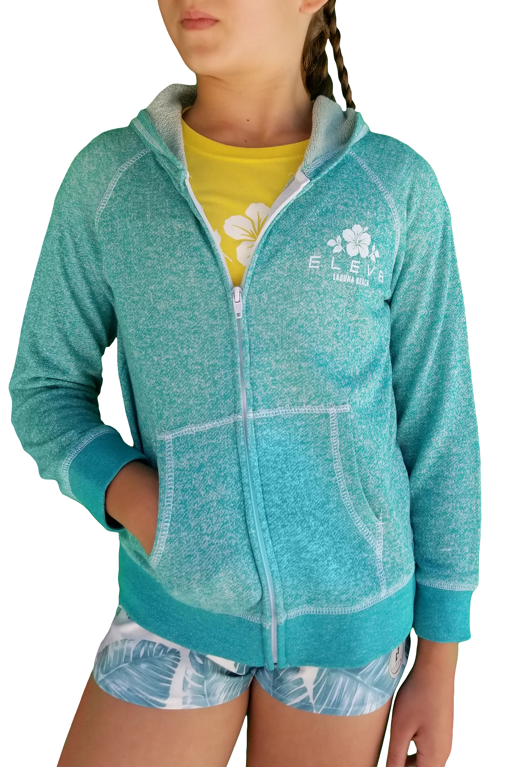Hibiscus Zip Up - Lil Kid's