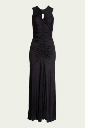 Isabel Sleeveless Maxi Dress in Noir