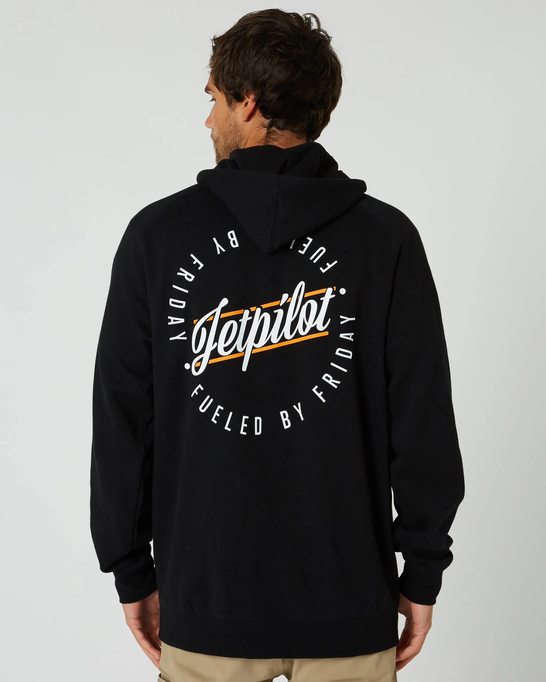 Jetpilot Friday Mens Zip-Up Hoodie - Black
