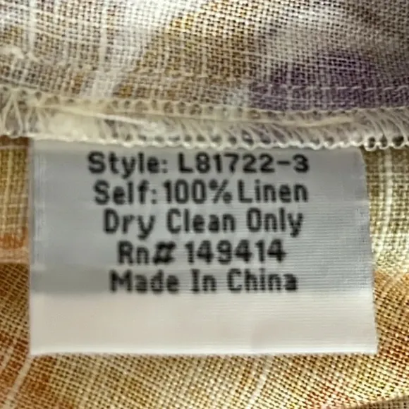 Johnny Was Jade Sherrie Linen Floral Belted Easy Shorts - Size Small