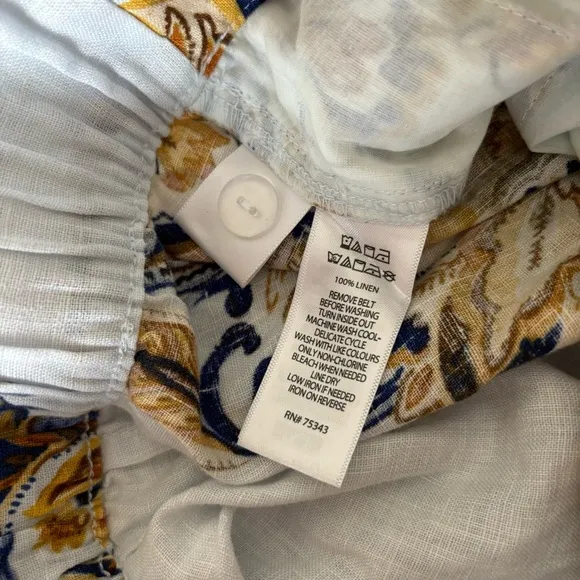 Joie 100% Linen Floral Brocade Shorts Women’s Size L