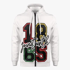 Juneteenth Full Zip Up Hoodie