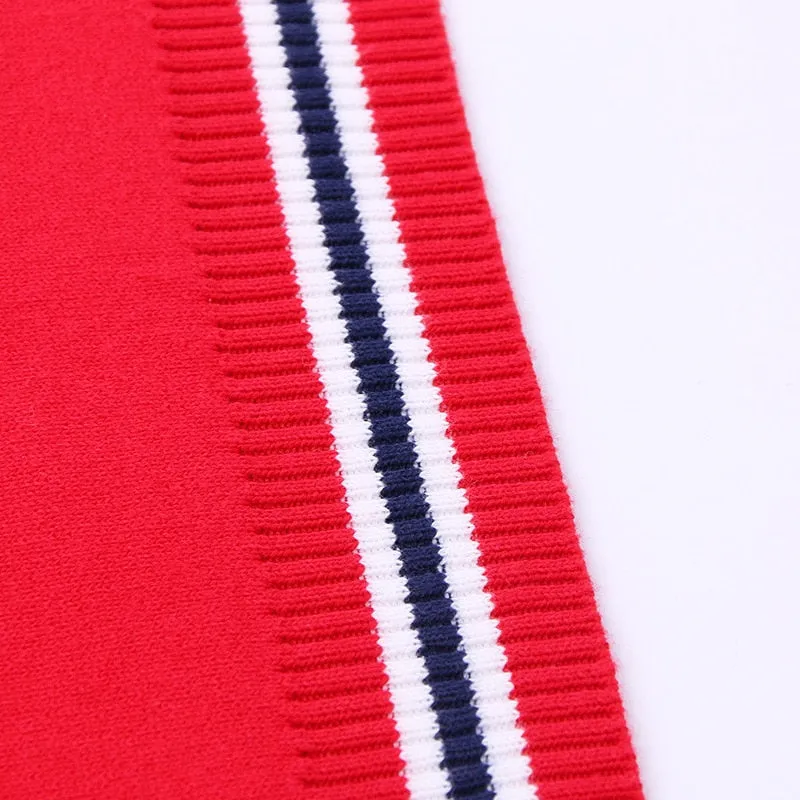 Kids Boys Casual Lattice Knitted Cardigan - Red, Yellow, Sky Blue, Blue