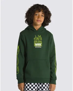 Kid's Neon Flames Pullover Hoodie