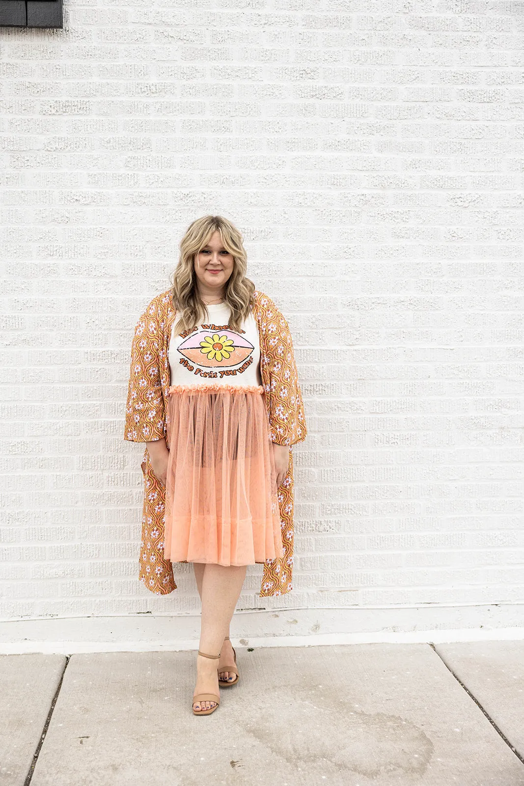 kiss whoever you want to tulle tee