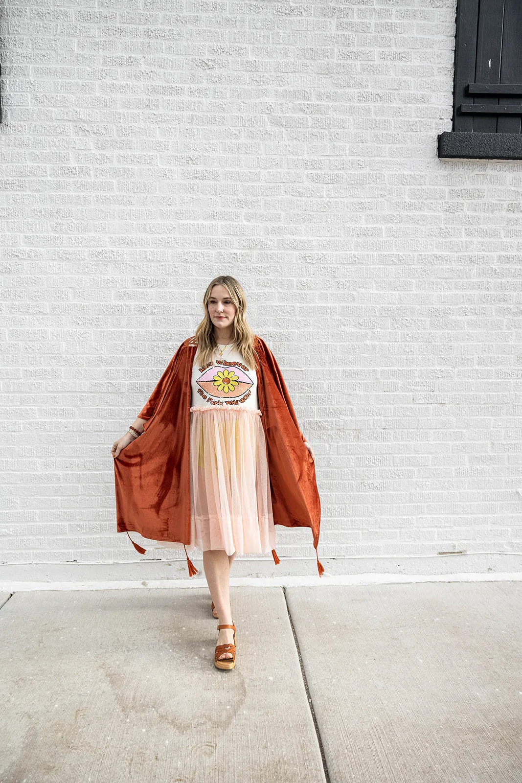 kiss whoever you want to tulle tee