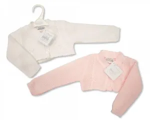 Knitted Bolero Baby Cardigan (NB-6 Months) - 208