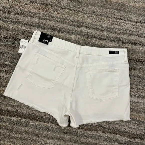 KUT From The Kloth High Rise Jane Shorts Sz 16 NWT | KUT High Rise Denim Shorts