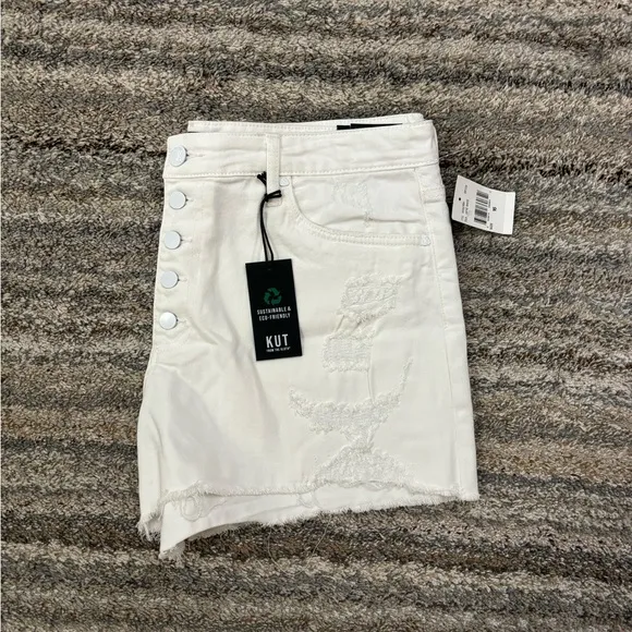 KUT From The Kloth High Rise Jane Shorts Sz 16 NWT | KUT High Rise Denim Shorts