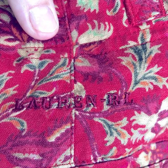 Lauren Ralph Lauren floral print linen shorts petite 12