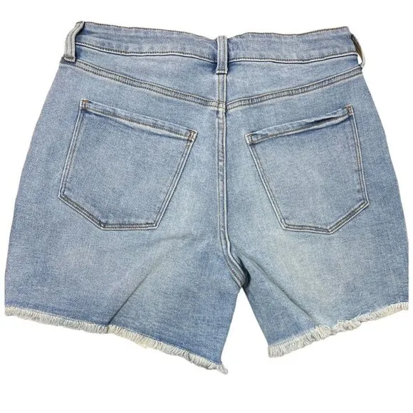 LC Lauren Conrad Womens High Rise Distressed Button Fly Jean Shorts Sz 18 NWT