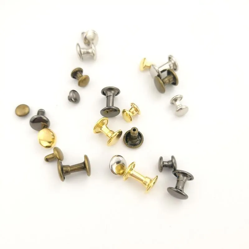 Leather Rivets Tool Metal Stud Set Double Cap Fixing Belt Repair DIY Kit Craft