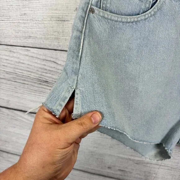 Levi's Made &amp; Crafted Women's Light Washed High Rise Cheeky Denim Shorts Size 30