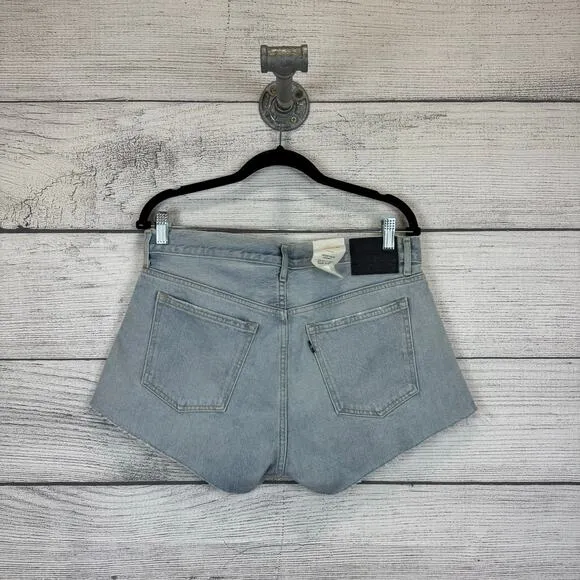 Levi's Made &amp; Crafted Women's Light Washed High Rise Cheeky Denim Shorts Size 30