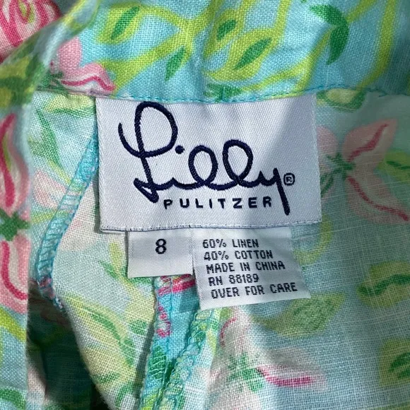 Lilly Pulitzer Vintage White Label Bermuda Shorts [6070]