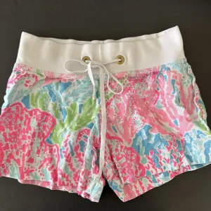Lilly Pullitzer Chrissy Coral Beach Shorts Linen Size XS