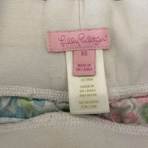 Lilly Pullitzer Chrissy Coral Beach Shorts Linen Size XS