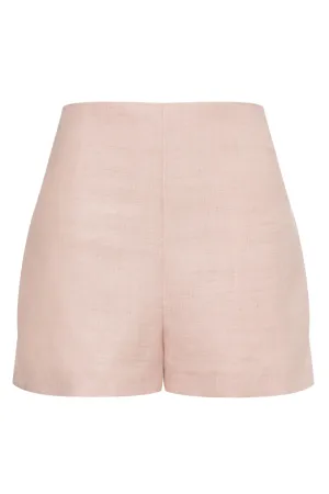 Linen Canvas Shorts | Pastel Pink