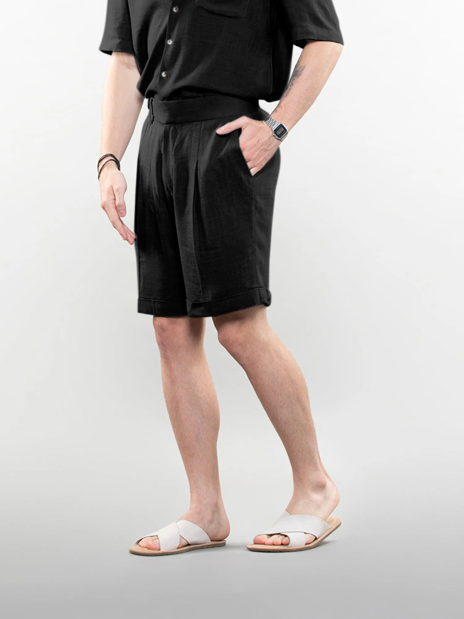 Linen shorts