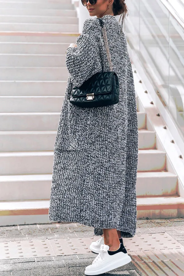 Loose Casual Plus Size Pocket Sweater Cardigan