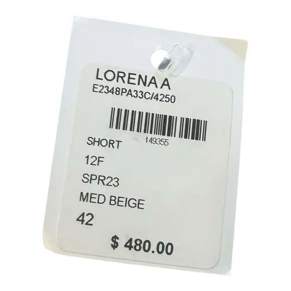 Lorena Antoniazzi Embroidered Short Women's Medium EU 42 Linen Blend