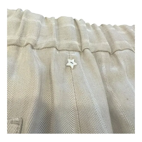 Lorena Antoniazzi Embroidered Short Women's Medium EU 42 Linen Blend