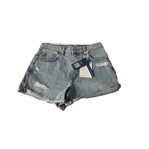 LOVER’S &amp; FRIENDS JAMIE HIGH RISE CUFFED DENIM SHORTS SIZE 25