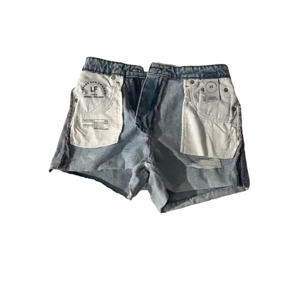 LOVER’S &amp; FRIENDS JAMIE HIGH RISE CUFFED DENIM SHORTS SIZE 25