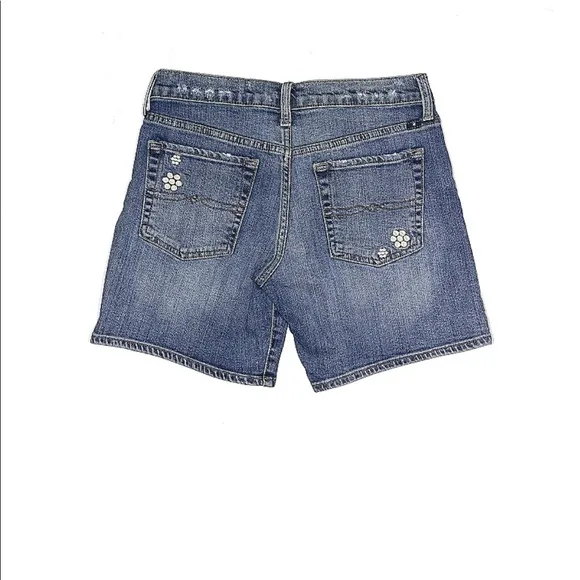Lucky Brand The Rollup floral embroidered denim shorts