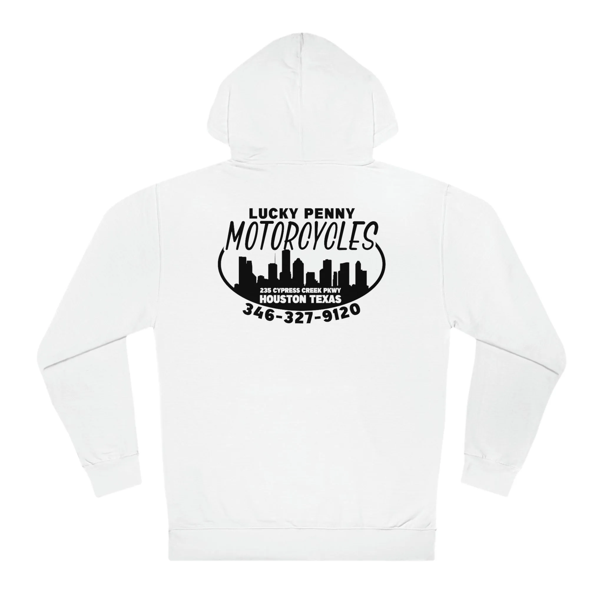 Lucky Penny Cycles Houston Skyline Hooded Sweatshirt