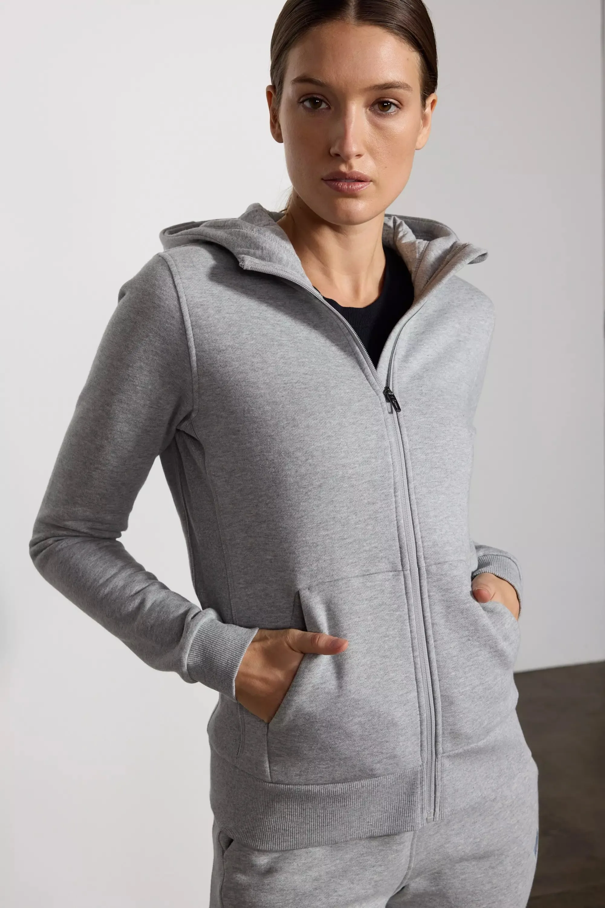 Luxefleece Zip-Up Hoodie - Htr Concrete