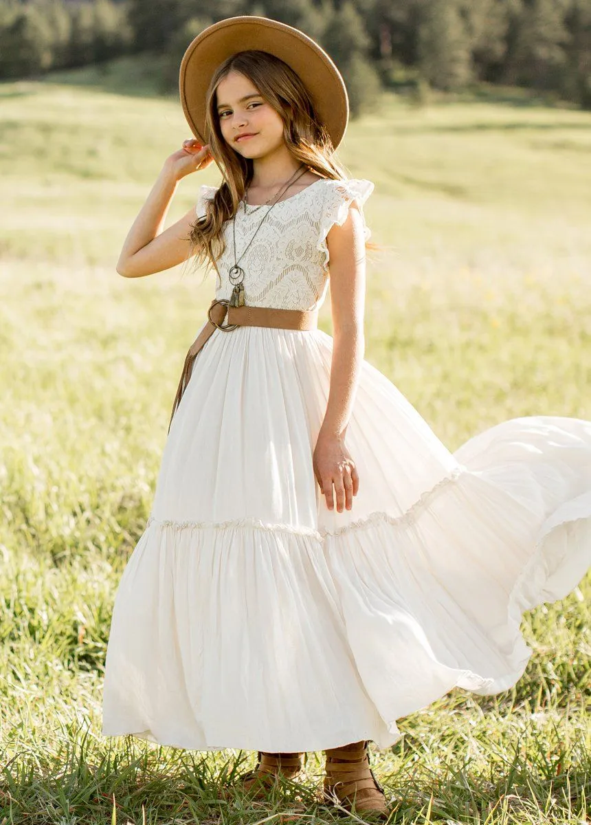 Macy Dress in Cream
