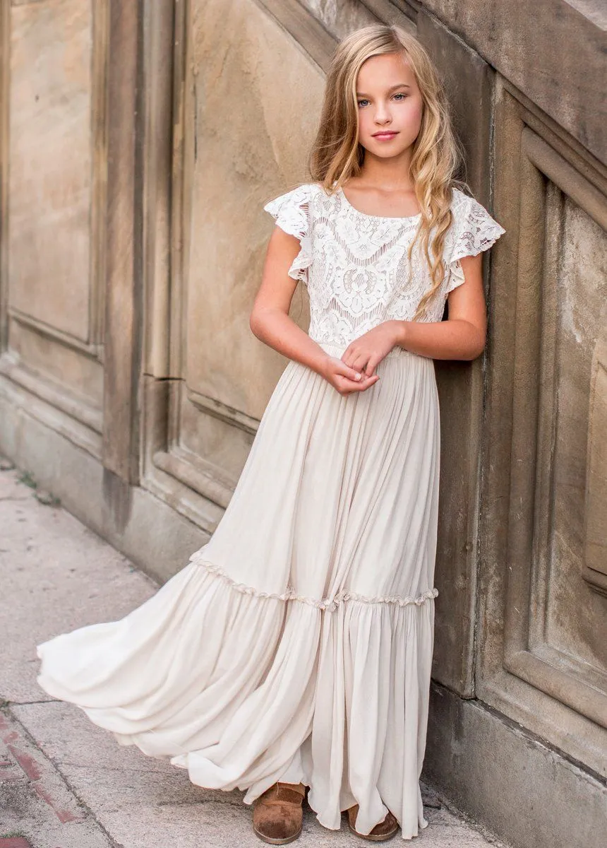 Macy Dress in Cream