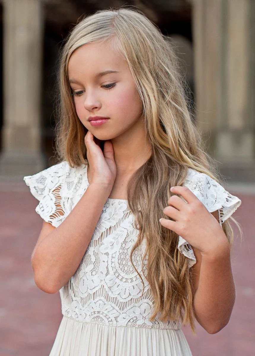 Macy Dress in Cream
