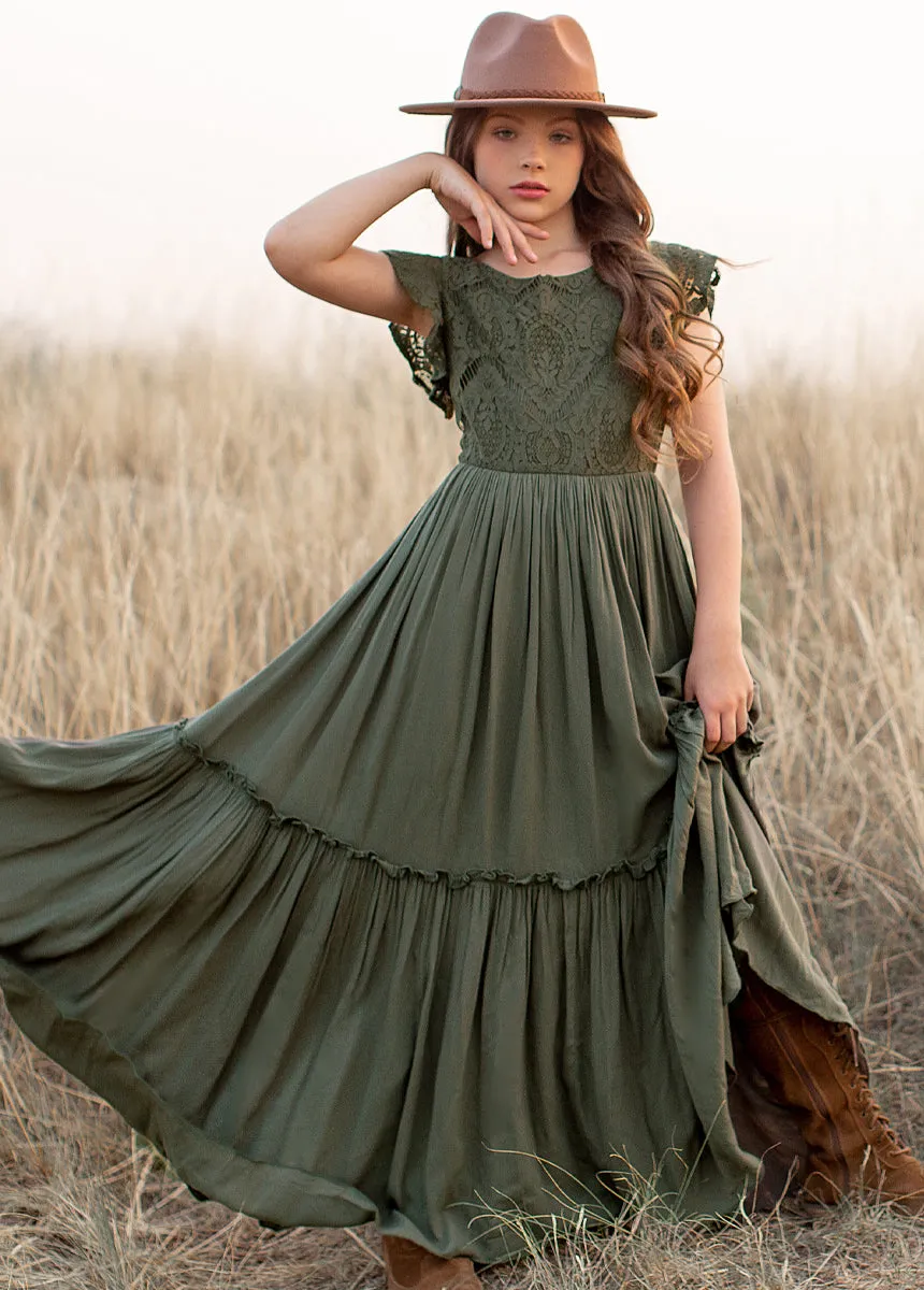 Macy Dress in Olive