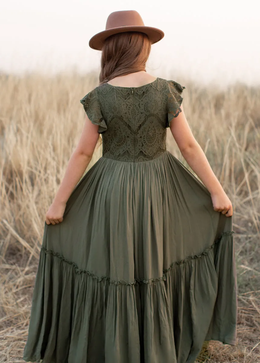 Macy Dress in Olive