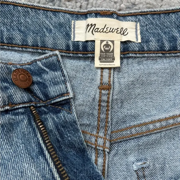 Madewell High-rise denim Mid-length shorts, SZ 25 in Bingley Wash