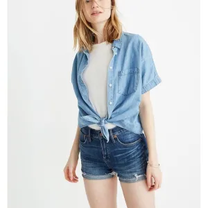 Madewell High-Rise Denim Shorts in Glenoaks Wash: Cutoff Edition Size 29​​​
