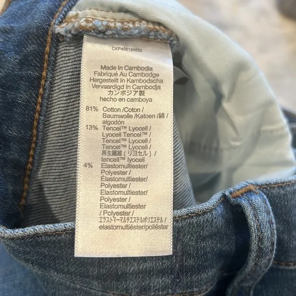 Madewell High-Rise Denim Shorts in Lavista Wash, size 25