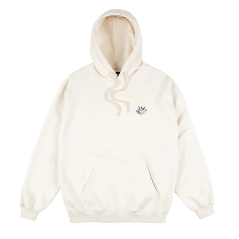 Magenta Sea Plant Hoodie - Natural