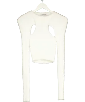 maniere de voir White Knitted Cardigan UK XS