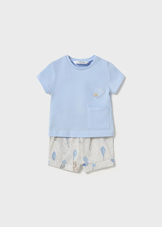 Mayoral 1202 Sky Shorts Set In Stock Now