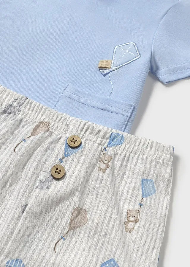 Mayoral 1202 Sky Shorts Set In Stock Now