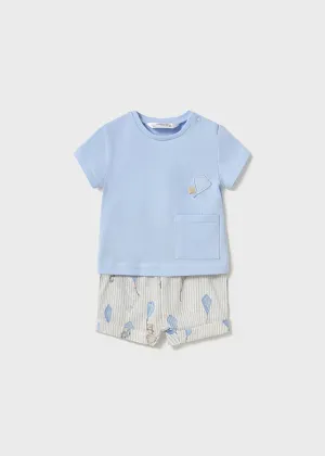 Mayoral 1202 Sky Shorts Set In Stock Now