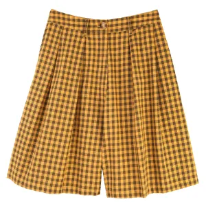 Meadows Sanne Shorts Toffee Gingham