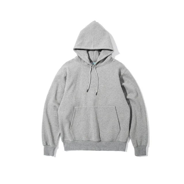 Men Thick Fleece  Thick Velvet Fabrics Winter Hoodies