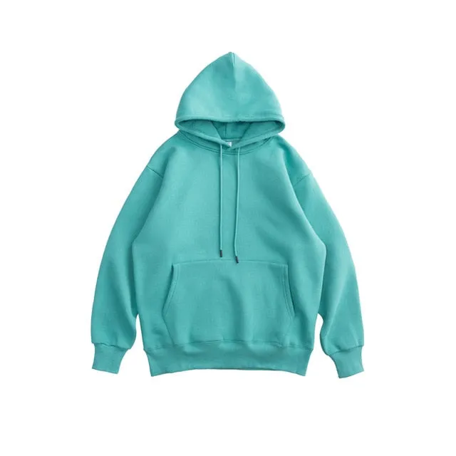 Men Thick Fleece  Thick Velvet Fabrics Winter Hoodies