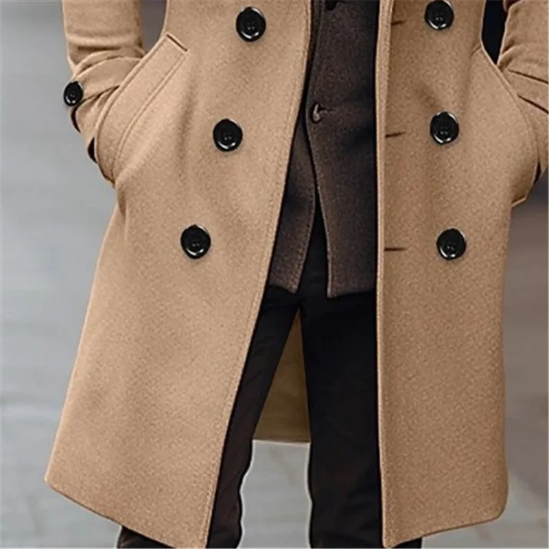 Men's Double Breasted Wool Coat